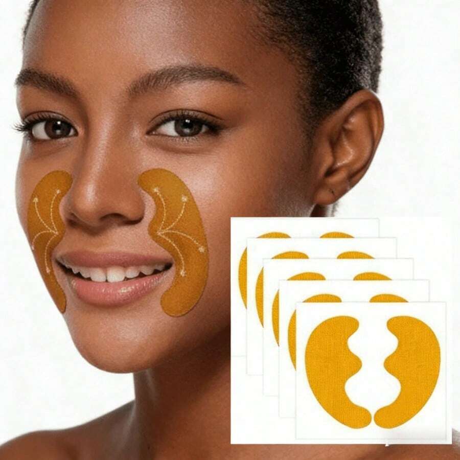 40pcs Face Lifting Patches, Specially Designed For Temporary Facial Lifting & Smoothing Skin Appearance, Comfortable Skin-Friendly Stickers For A Youthful Look, Ideal For Daily Use & Commercial Salon & Spa Use, Perfect Gift - Ginger - View 1