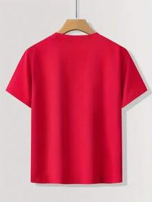 Game Cotton T-Shirt For Teenagers - Merah - View 2