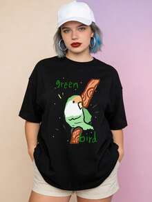 Camiseta de manga corta con cuello redondo suave y casual de verano para mujer, tops para salir, algodón, vintage, estilo callejero europeo y americano, casual deportivo, estilo unisex, estilo casual urbano, tops bonitos, Gen Z, curvy, ropa Y2K, camisetas divertidas, tops para damas, conjuntos de vacaciones para mujer, top lindo, camiseta gráfica, conjuntos de primavera, camisetas holgadas, ropa de calle retro, estilo de los 90, estilo de los 2000, subcultura, top negro, tops blancos, atuendo de fiesta de los 90. Negro - Negro - Ver 11