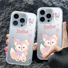 Ốp điện thoại TPU màu trắng dành cho nữ, thiết kế hình Rena Belle của Disney - tinh tế, thanh lịch, sáng tạo, cao cấp, bề mặt mờ, cầm nắm thoải mái, hình hoạt hình và hấp dẫn - phù hợp với các dòng điện thoại iPhone 17/17 Pro/17 Pro Max/Air/16/15/14/13/12 PRO & PRO Max. - Màu bạc trắng - Xem 6