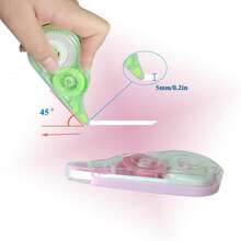 White Out Correction Tape With Dispenser,12-Count Pack,39.4ft, Easy Use Roller Applicator, Instant Dry, Fast, Clean And Tear-Resistant Tape ,Smooth Precise Corrections Tape For School,Office And Home - Rectangle - View 3
