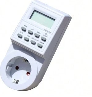 Silver Programador Digital Semanal 3600W - Pantalla digital LED - Ver 1
