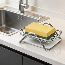 1pc Rectangular Soap Dish - With Automatic Drainage Design, This Thick Stainless Steel Soap Holder Has Excellent Durability And Is A Practical Bathroom Accessory, Designed Specifically For Bathroom Use - Silver - One Size - View 6