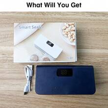 Portable Sealing Machine, Rechargeable Automatic Food Sealer, Suitable For Dry/Wet Food Preservation And Snack Bag Sealing - 彩色 - 查看 7