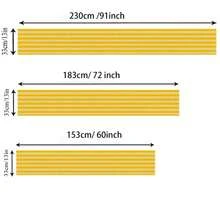 2/4/6pcs Yellow Striped Placemats, 1pc Yellow Striped Table Runner, Rectangular Linen Decorative Tablecloth, Suitable For Dining Room, Kitchen, Party And Other Occasions - Yellow - View 11