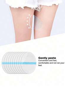 Anti-Chafing Thigh Bands Anti-Chafing Thigh Pads For Inner Thighs To Prevent Chafing And Friction Invisible For Men And Women In Summer Nti-Friction Spandex Patches For Women's Inner Thighs And Calves For Comfort And Protection - PU Invisible Transparent - View 3