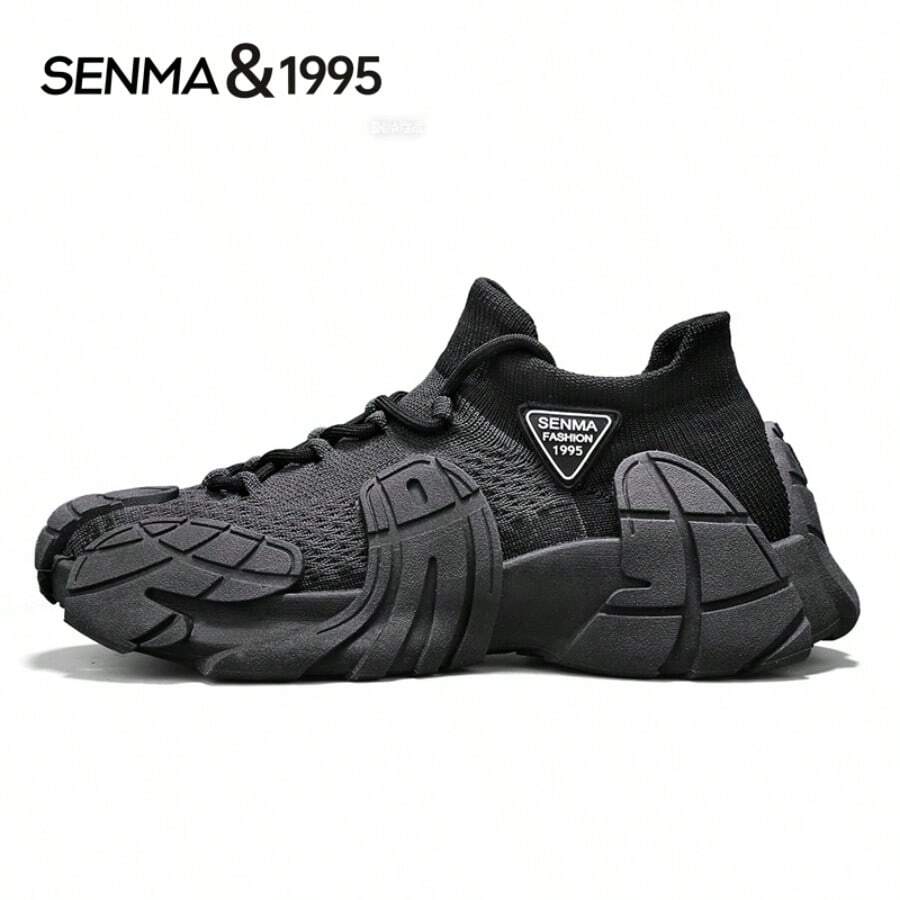 SENMA Giày thể thao nam Semir thoáng khí, kháng mùi, chất liệu lưới, kiểu dáng casual mùa hè. - màu đen - Xem 1