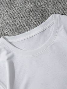 2pcs Set Fierce Bulldog Wearing Chain Symbolizing Strength Loyalty And Determination With Confident Stance Embodying Power And Courage Perfect For Casual Outings And Daily Comfort Summer Short Sleeve TShirt And Shorts Set For Men Casual Outfit Great Gift - 白色 - 查看 3