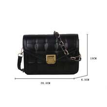 2026 Spring Solid Color Rhombus Chain Small Square Bag, Fashion Crossbody Shoulder Bag, Shoulder Bag, Rhombus Chain Small Square Bag For Women - Multicolor - View 11