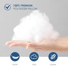 2-Piece White Pillow Core, Lightweight Down Instead Of Polyester Pillow, Sofa Cushion, Bed Pillow (2pc) - White - View 4