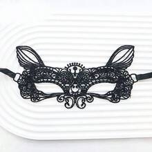 1 Peça Máscara Decorativa Vintage Sexy e Vazada de Renda para Mulheres, Cobertura Meia Face com Padrão Floral, Máscara para Festa Feminina Adequada para Festas, Bailes de Máscaras, Casamentos, Máscara Vintage Sem Poder, Máscara Preta Sexy de Mascarada, Acessório de Tecido Leve para Mulheres, Adequado para o Dia dos Namorados, Casamentos, Presente para Namorada - Multicolorido - Visão 14