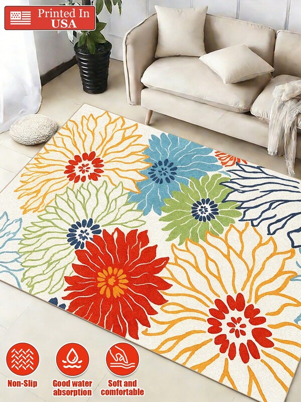 Extra Large Outdoor Carpet - Heavy-Duty All-Weather Fleece-Like Texture, Non-Slip Backing, Machine Washable Lawn, Patio, RV, Camping, Picnic, Decor Rug, Pet Friendly Rug, Suitable For  Home And Office Decoration, Fashionable Home Decoration/Room Decoration, Bedroom Carpet, Entryways, Kitchen,  Laundry Rooms, Bedroom Decor, And Outdoor Use. All-Season, Machine Washable, Soft, Non-Slip, Perfect For Home Decor. Fashionable, Colorful, Minimalist, Adorable, Ideal For Christmas, Halloween,Thanksgiving Day, Easter Day, Mother's Day, Father's Day Or Valentine's Day Gifts, Back To School Season