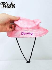 Personalized Cute Polyester Pet Hat, Customizable Text, Open Ear Design, Anti-Drop, Adjustable, Suitable For Cats And Dogs, Father's Day, Pet Lovers, Suitable For Small Pets To Wear Outdoors All Year Round - Multicolor - View 14