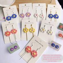 Molde de silicona con diseño de flores DIY, adecuado para pendientes, colgantes, joyería, fácil de usar, multiusos para manualidades y molde de silicona con tema de flores de primavera - moho de flores - Ver 7