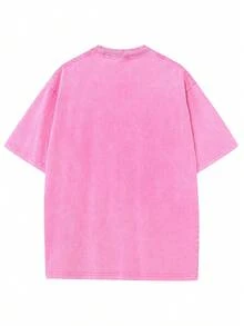 Disney Official Authorization | 100% Washed Cotton Vintage Short-Sleeve T-Shirt. Printed With A Playful Minnie Mouse Head Pattern Making Peace Signs. Designed In A Unisex Loose Fit For Both Men And Women, It Is Suitable For Disney Lovers Of All Ages And An Ideal Choice For Vacations, Outings And Daily Casual Wear. - 玫紅色 - 查看 2