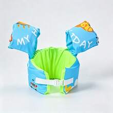 Áo phao và băng tay cho trẻ em, dụng cụ hỗ trợ tập bơi không cần bơm hơi, áo phao điều chỉnh được, nhanh khô, thích hợp cho hồ bơi/bãi biển. - Nhiều màu - Xem 5
