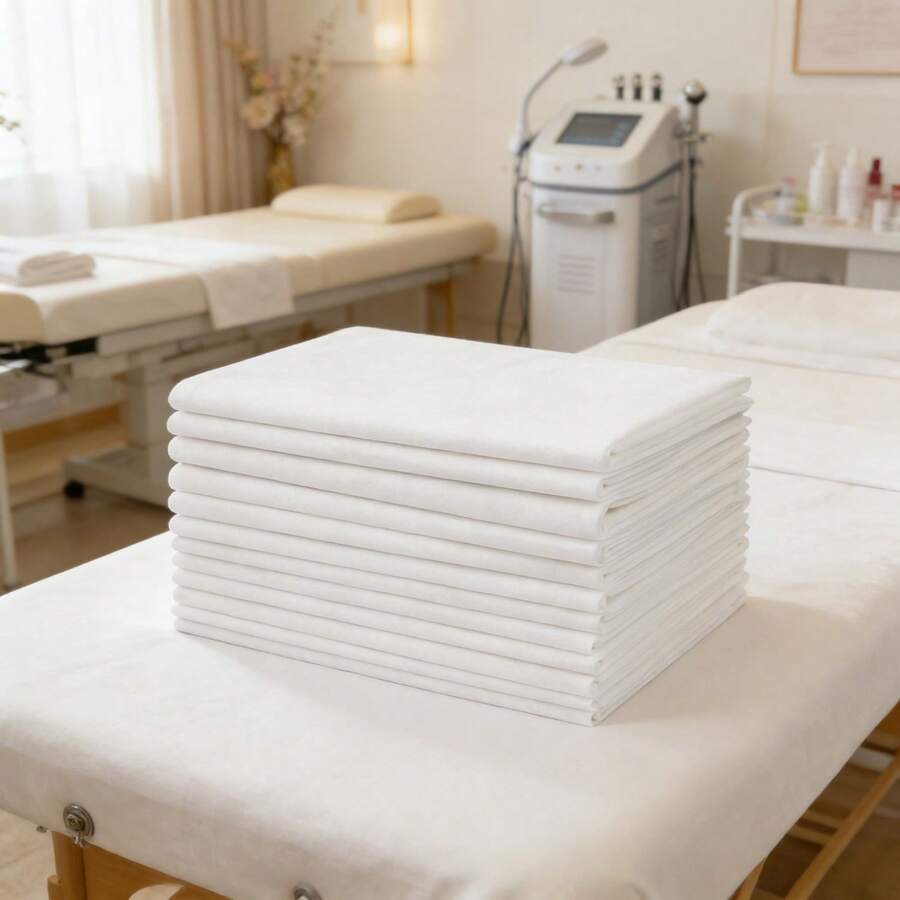 Ga trải giường massage dùng một lần, chất liệu vải không dệt, thích hợp cho massage, spa, thẩm mỹ viện và khách sạn, mềm mại, chống thấm nước, bền, hợp vệ sinh, chuyên nghiệp. - Nhiều màu - Xem 1