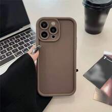 Funda protectora a prueba de golpes compatible con iPhone 17e, funda trasera suave mate compatible con iPhone 17 Pro Max, 16, 15, 14, 13, Plus, 12, 11, Mini - marrón frío - Ver 8