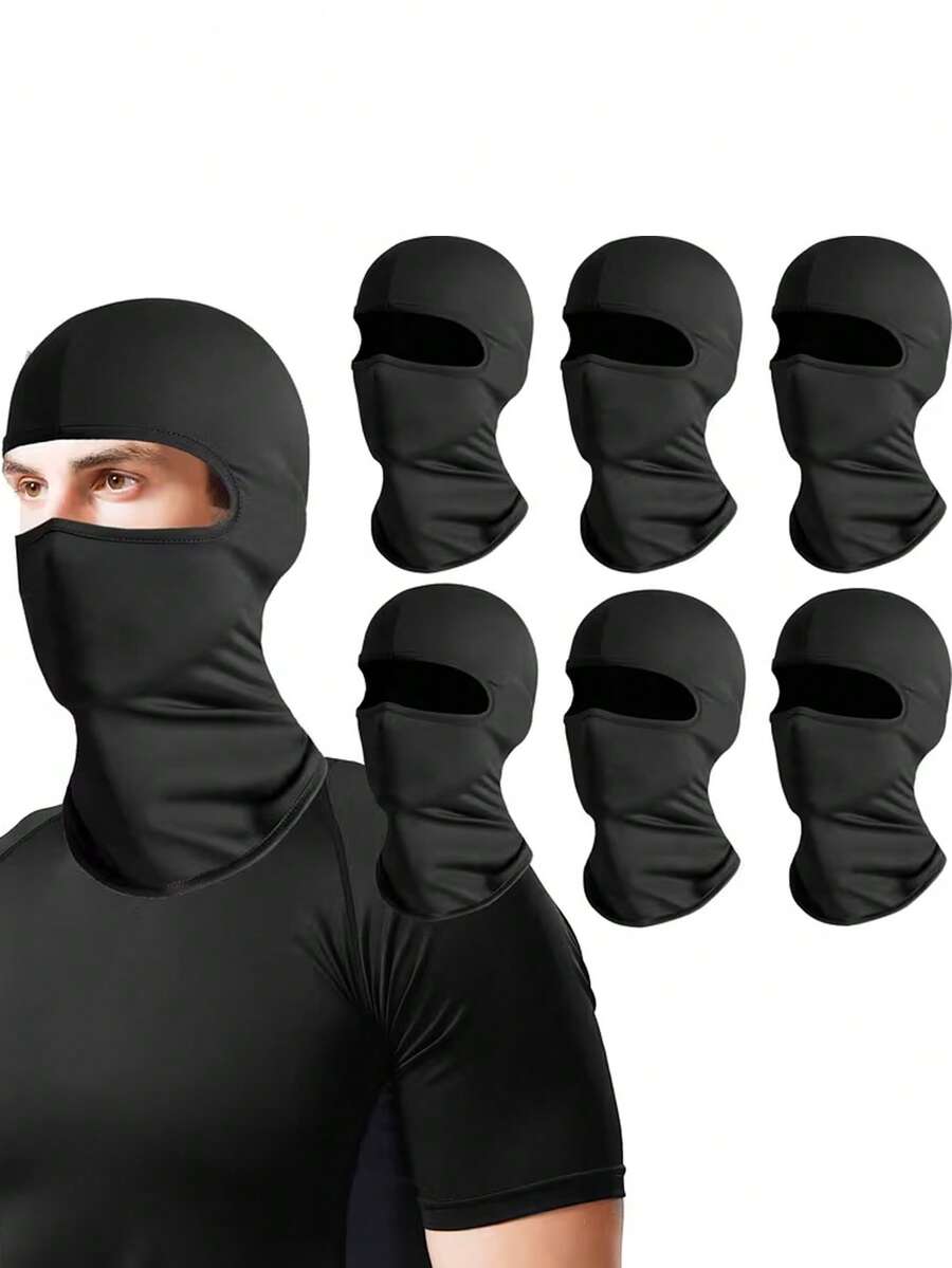 1pc/2pcs/3pcs Unisex Balaclava Hat, Versatile Face Mask Headwear For Riding, Hiking, Skiing, Skating And Other Sports,Festival,Travel - Style L - View 1