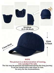 California Los Angeles Print Font Pattern 1pc Unisex Adjustable Baseball Cap Hat For Men Women Machine Washable Outdoor Sun Hat For Beach Camping Sports And Leisure Hat A Perfect Gift For All Seasons - Màu xanh hải quân - Xem 6