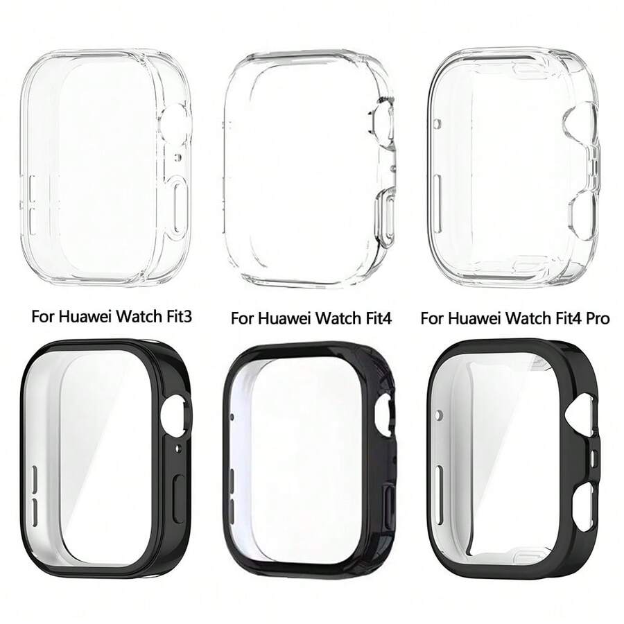 Tương thích với đồng hồ Watch Fit4 Pro / Fit4 / Fit3. Ốp bảo vệ TPU mềm mạ điện, bảo vệ toàn diện, chống trầy xước, linh hoạt, nhẹ, thoải mái khi đeo, chống trượt, cạnh bo tròn, không cồng kềnh. - Ốp lưng TPU - Xem 1