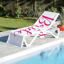 1pc Beach Chair Cover - Lounge Chair Cover - Beach Chair Cover With Pocket Coastal - Bachelorette Beach Towel Bridal Party Bridesmaid Gift, Suitable For Pool, Beach, Camping And Picnic, Beach Towel Lounge Chair Cover | Modern Beach Towel | Durable Beach Mat, Beach Towel - The Scarlet Bride - View 5