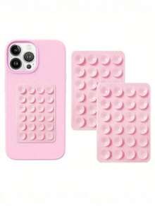 2 miếng dán điện thoại silicon hình nữ tính, keo dính chắc chắn, chống rơi, chống trượt, miếng dán mặt sau điện thoại, giá đỡ rảnh tay khi phát trực tiếp, giá đỡ selfie tái sử dụng trong phòng tắm. - Nhiều màu - Xem 1