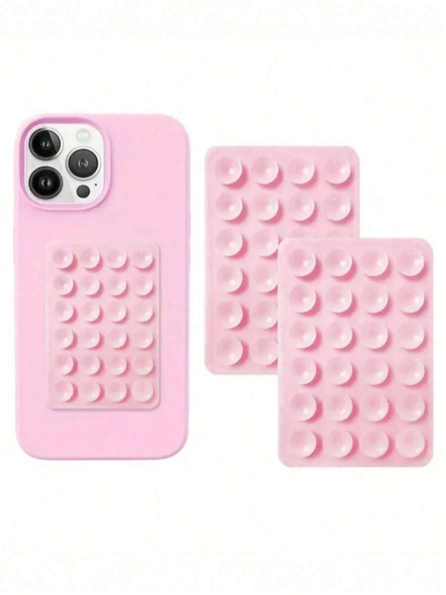 2 miếng dán điện thoại silicon hình nữ tính, keo dính chắc chắn, chống rơi, chống trượt, miếng dán mặt sau điện thoại, giá đỡ rảnh tay khi phát trực tiếp, giá đỡ selfie tái sử dụng trong phòng tắm. - Nhiều màu - Xem 1