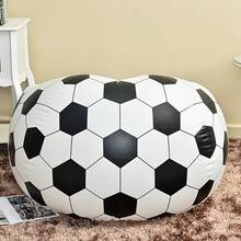 Football-Shaped Inflatable Sofa Bed, High-Quality Durable Anti-Scratch, Foldable Outdoor Lounge Chair, Patio Cushion, Home Camping Slouchy Person Healing Device - Classic - View 19