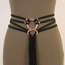 1pc Plus Size Knotted Rope Belt, Suitable For Women, Nordic Witch Waist Chain, Troll Diagonal Waist Belt, Shaman Pagan Viking Accessory, Bohemian Renaissance Market Waist Rope, DIY Waist Rope - C - View 7