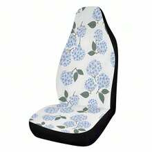 1/2 PCS Car Seat Covers,Modern Fresh Floral Bow Tie Style, Universal Auto Front Seats Protector Fits For Car, SUV Sedan, Truck - DS 7 - 查看 1