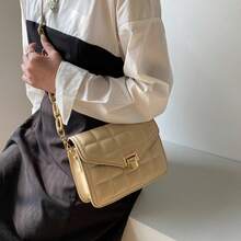 2026 Spring Solid Color Rhombus Chain Small Square Bag, Fashion Crossbody Shoulder Bag, Shoulder Bag, Rhombus Chain Small Square Bag For Women - Multicolor - View 3