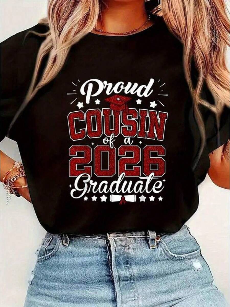 Orgulloso Pariente De Un Graduado De 2026 - Camiseta De Graduación 2026 - Negro - Ver 1