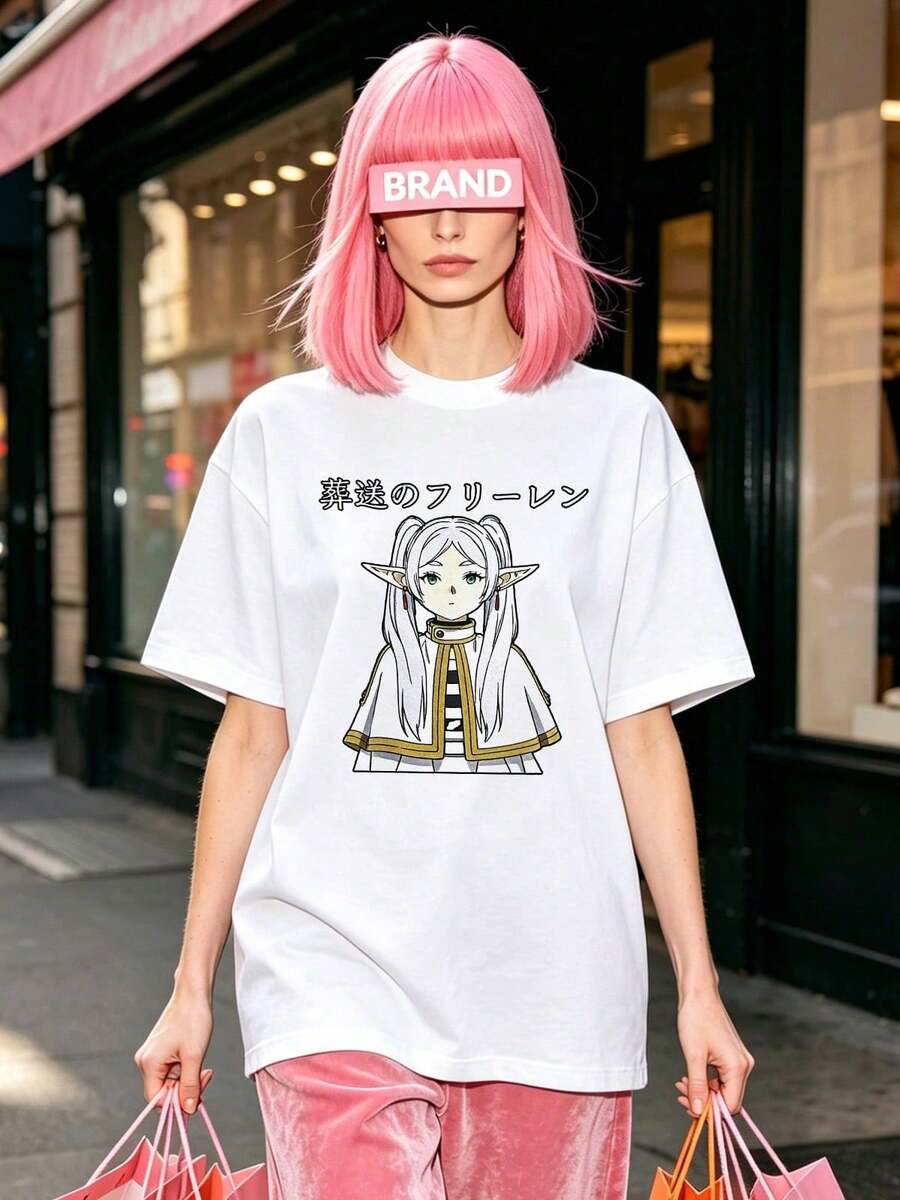 Camiseta de manga corta con cuello redondo suave y casual de verano para mujer, tops para salir, algodón, vintage, estilo callejero europeo y americano, casual deportivo, estilo unisex, estilo casual urbano, tops bonitos, Gen Z, curvy, ropa Y2K, camisetas divertidas, tops para damas, conjuntos de vacaciones para mujer, top lindo, camiseta gráfica, conjuntos de primavera, camisetas holgadas, ropa de calle retro, estilo de los 90, estilo de los 2000, subcultura, top negro, tops blancos, atuendo de fiesta de los 90. Negro - Blanco - Ver 1