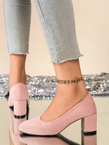 2026 Spring/Summer New Women's Comfortable Breathable Casual Outdoor Western Style Street Glamorous Commute Business Nightclub Western Wedding Lolita Party Retro Festival Wedding College Holiday Party Office Outdoor High Heel Sandals - Pink - View 6