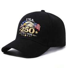 1pc New 4th Of July Baseball Cap, Outdoor Sun Hat With 250th Anniversary Print - Multicolor - View 9