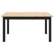 vidaXL Table basse Naturel 70 x 50 x 36 cm Bois de pin massif - Tabac - Voir 6