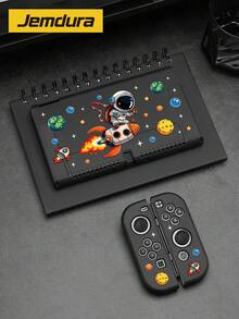 Switch2 (2025) 遊戲機配件，1個太空、火箭、太空人設計保護殼，相容於 Switch2/Switch NS/Switch OLED/Lite，相容於 Switch/Switch 2 遊戲機配件，全套包含收納袋、卡槽底座、Switch 保護殼，適合 Switch 玩家的最佳禮物 - 多色 - 查看 6