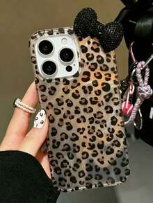 Luxury Leopard Print Shell Texture Phone Case Compatible With IPhone 16 15 14 13 12 Pro Max 11 17/17pro/17promax, Stylish Shockproof Back Cases (Note: The Color May Vary Slightly And There May Be Micro-Bubbles On The Surface, Which Is A Normal Phenomenon Due To Different Viewing Angles And Product Display.) - Multicolor - View 2
