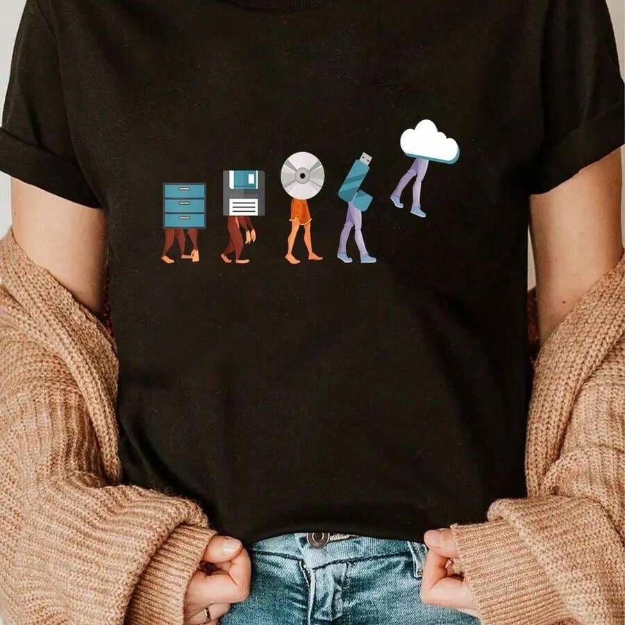 Camiseta de programador divertido Geek codificada por ingenieros informáticos Retro - Negro - Ver 1