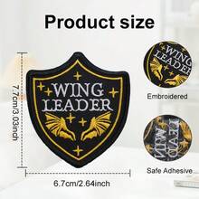 1pc Embroidered Arm Patch, Fantasy Dragon Knight Morale Patch, Humorous Iron-On Badge, Book Lover Merchandise, Outdoor Tactical Backpack Clothing Decoration Patch - A - View 4