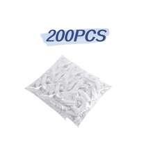 100/200/300 piezas Tapas de embalaje de plástico transparente, bolsas de plástico de película PE, tapas para cuencos, tapas para alimentos sobrantes, mantén tus alimentos frescos, suministros de cocina - Multicolor - Ver 12