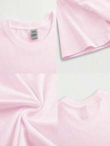 2026 Tropical Vacation Outfits"Iced Coffee & Sunshine" Orange Cup Print T-Shirt |    Clothes Women, Loose Fit, Summer Tops, Spring Vibes, Cozy Aesthetic TeeLoose And Comfortablegoing Out Outfits - Màu Hồng baby - Xem 4