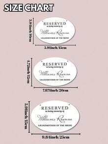 Personalized Reserved Chair Sign With Custom Name, Title And Text, Acrylic Wedding Chair Hanger For Bride, Groom, Parents, Grandparents, Memorial Seating Decoration, Ceremony And Reception Decor - Multicolor - View 2