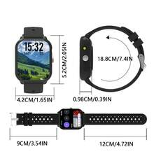 1.83" HD Full Touch Screen Unisex Smart Watch - Wireless Calling, Message Push, Multiple Sports Modes, Music Player, LED Light, Gift - View 3
