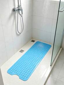 Extra Long Non-Slip Bathtub Mat With Drainage Holes And Suction Cups Non-Slip Bathtub Mat Non Slip Pink Bubble Textured Bathtub Mat PVC Material Multiple Colors Available Ideal Bathroom Accessories Bathroom Decor Fall Decor Back To School - Multicolor - View 2