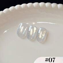 MIANEL GEL 10毫升 2026夏季新款猫眼凝胶指甲油，沙滩闪粉透明高光超亮玻璃珠猫眼美甲 - 彩色 - 查看 15