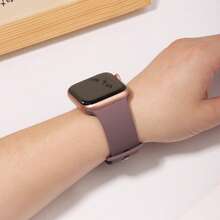 Dây đeo thể thao tương thích với Apple Watch 38mm 40mm 41mm 42mm 44mm 45mm 46mm 49mm, Dây đeo silicon mềm chống nước tương thích với Series 11 10 9 Ultra 8 7 6 5 4 3 2 1 SE dành cho Nữ và Nam - khói tím - Xem 4