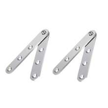 2pcs Stainless Steel One-Way Pivot Hinges, Flip Door Top And Bottom Rotating Hinges - 2 Pairs - View 8