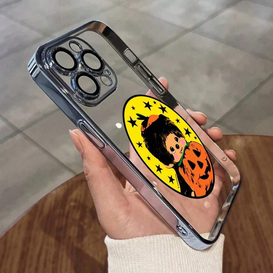 スマホケース TPUケース メッキ加工 レンズ保護カバー付き クリアデザイン 高透過 シンプルおしゃれ 柔らかTPU 全面保護 耐衝撃 傷防止 カメラレンズ保護 レンズ全体保護 17pro Max/17pro/17/11/12/13/14/15/15Pro/15PluS/15Pro Max/16/16Pro/16PluS/16Pro Max/MIN/X/XR 対応対応 インスタ映え 大人上品 プレゼント - 淡蓝色 - チェックする 1